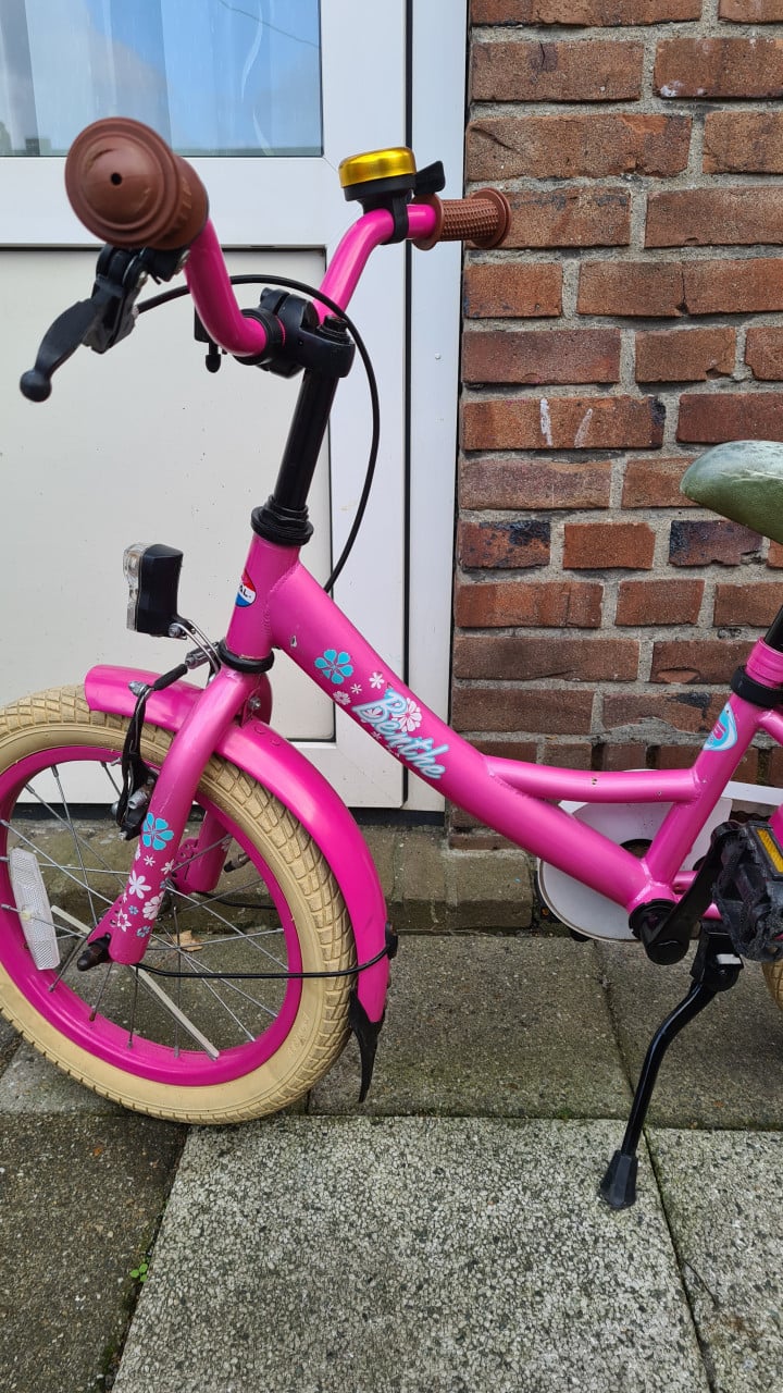 Meisjes fiets merk POPAL-Benthe 16 inch-5 tot 7 jaar