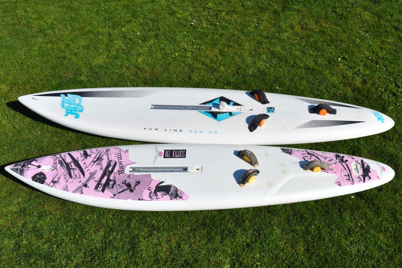 Zeer complete Hifly (2 boards) windsurfset