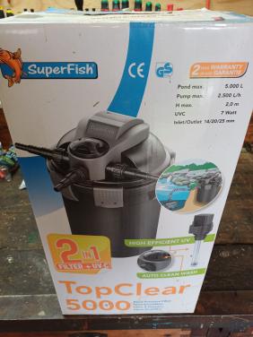 Superfish top clear 5000 filter