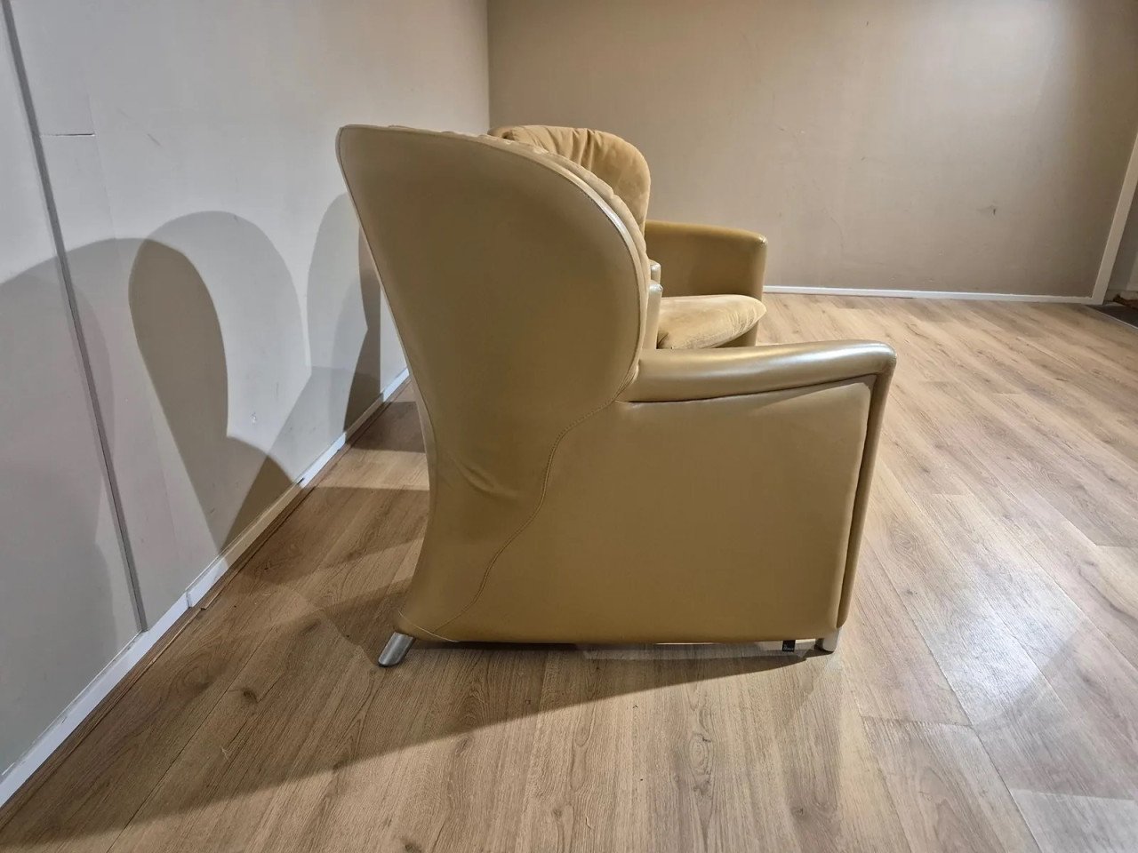 2x Leolux Excalibur Fauteuils - Leer - Alcantara - Design