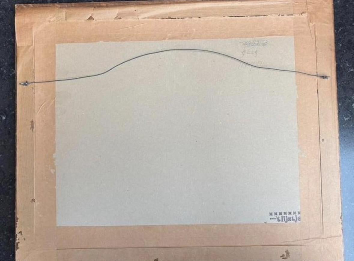 Ruurd van den Berg - Originele ets "Oud Brabant" (1942)