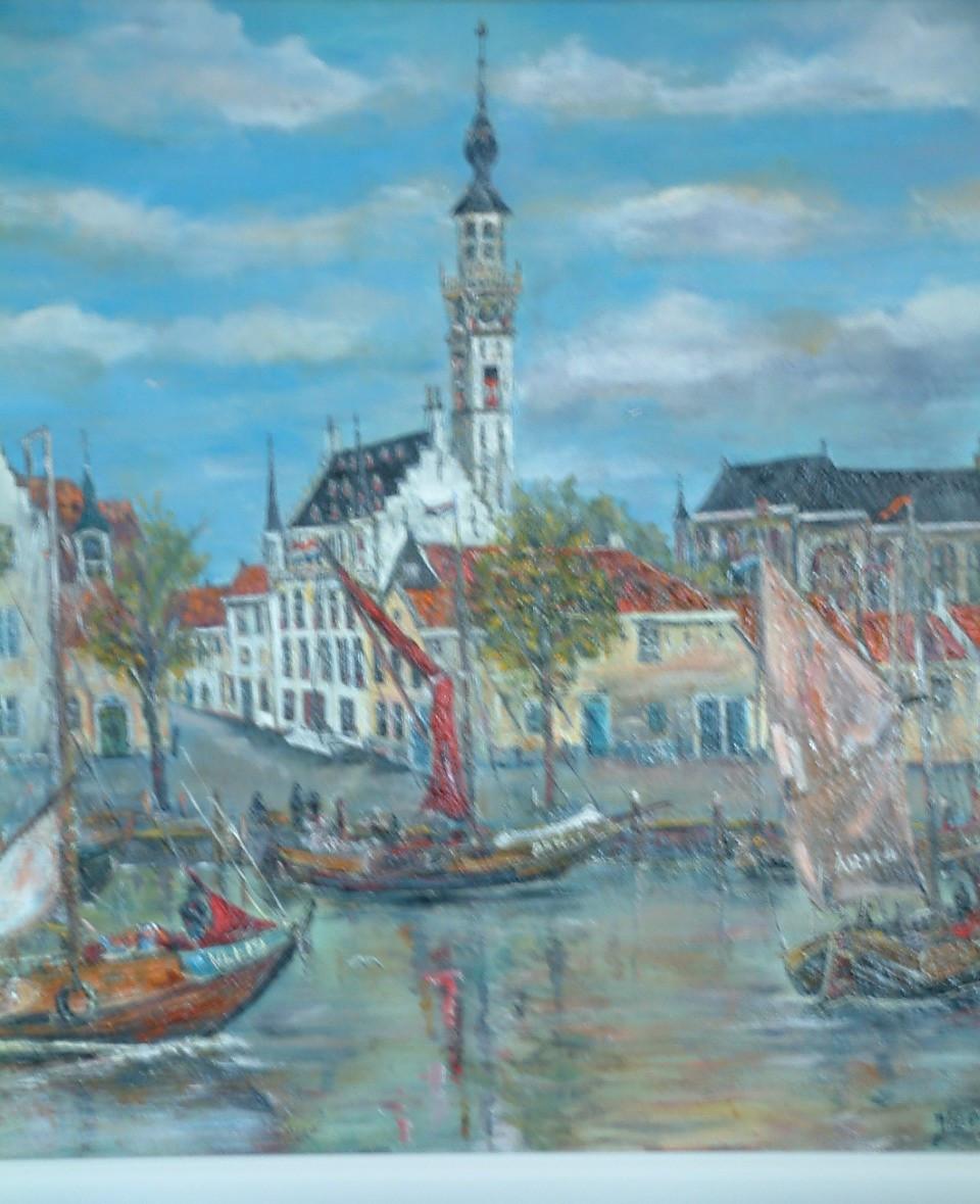 Veere  oude haven 100 x 80 cm