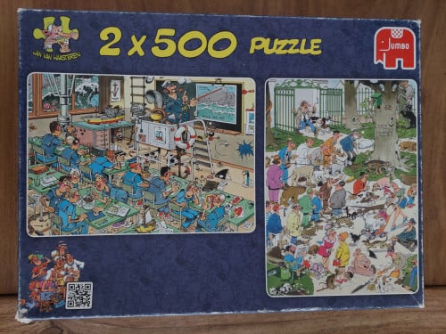 Puzzel  2x 500 stukjes