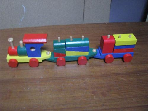 Houten treintje.