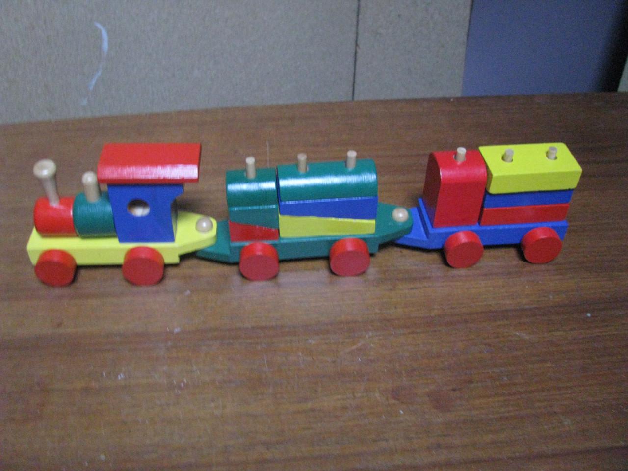 Houten treintje.
