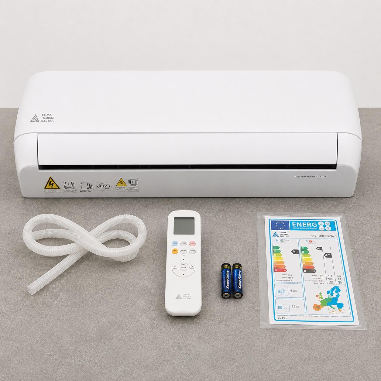 Nieuwe split airco Clima Therma Electric 3,5 kW split-unit met verwamen 4st