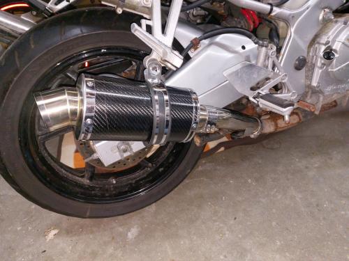 Uitlaatdemper honda cbr 600 f3 . delkevic