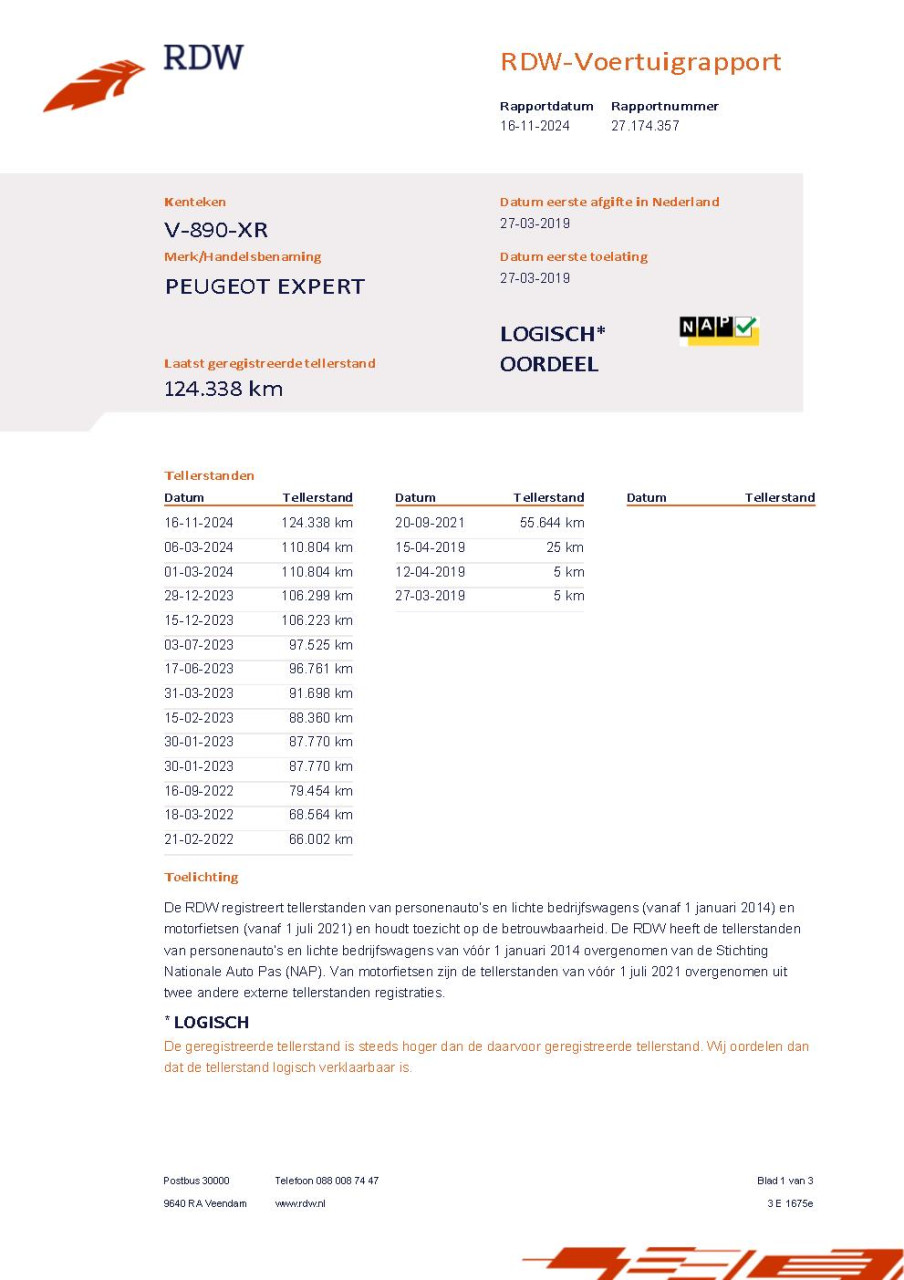 Peugeot Expert premium pack l2h1 (227s) 2.0 bluehdi-120pk (euro6) 3persoons
