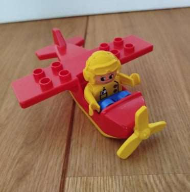 Duplo VLIEGTUIG MET PILOOT