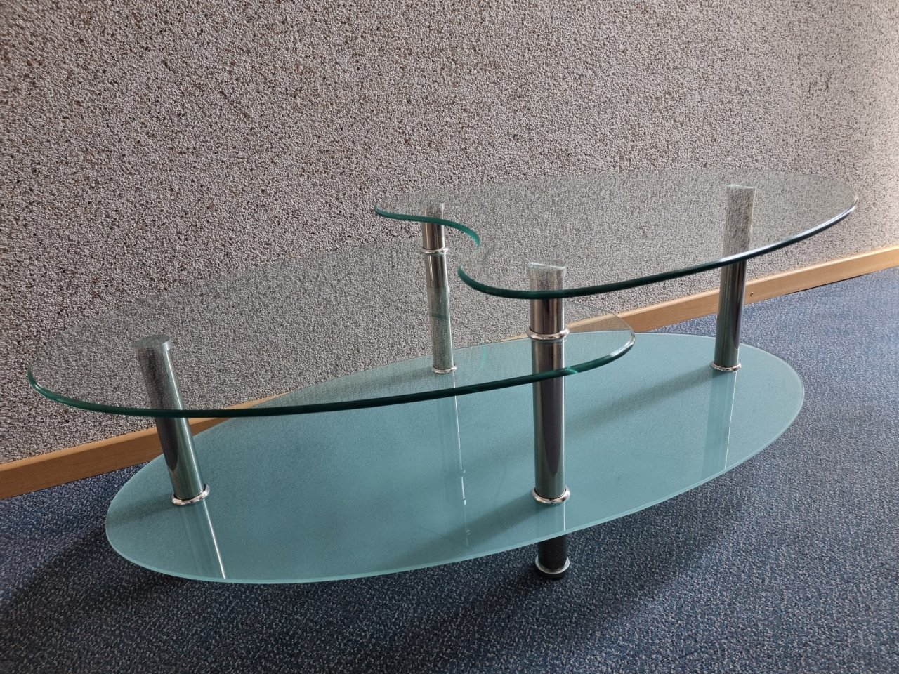 Salontafel van getemperd glas