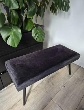 Fluwelen voetenbankje