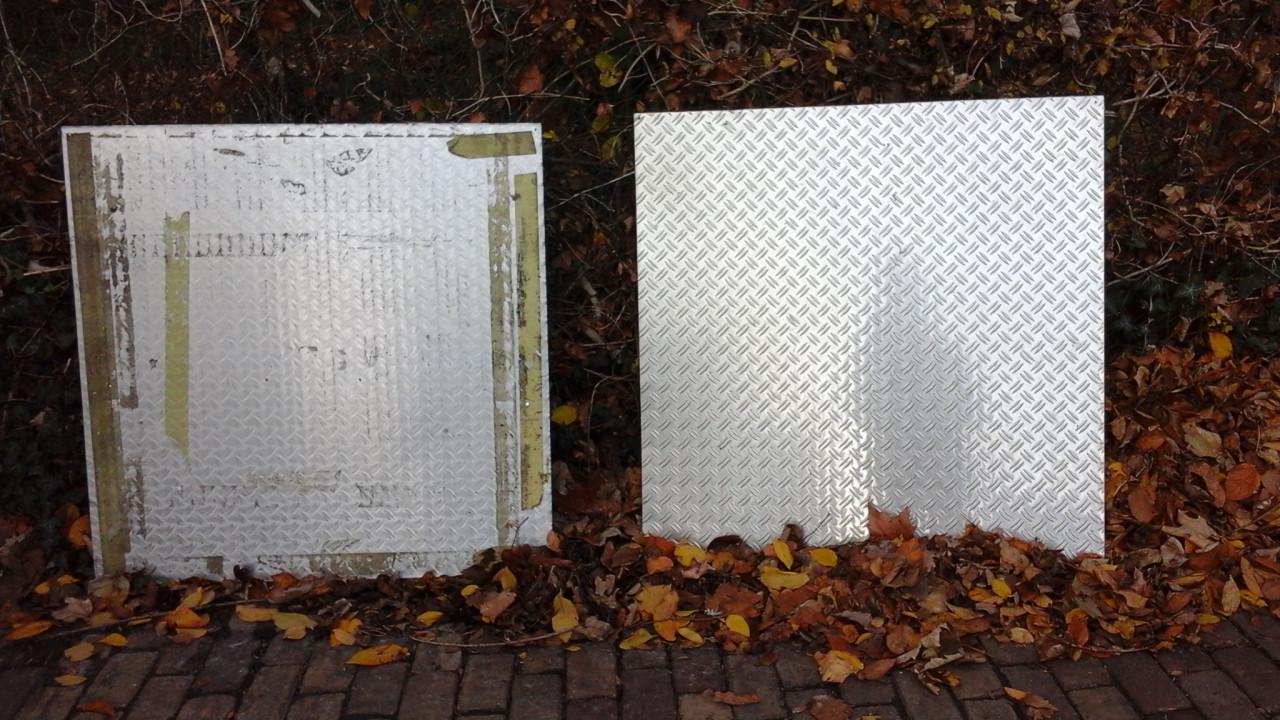 Aluminium traanplaat