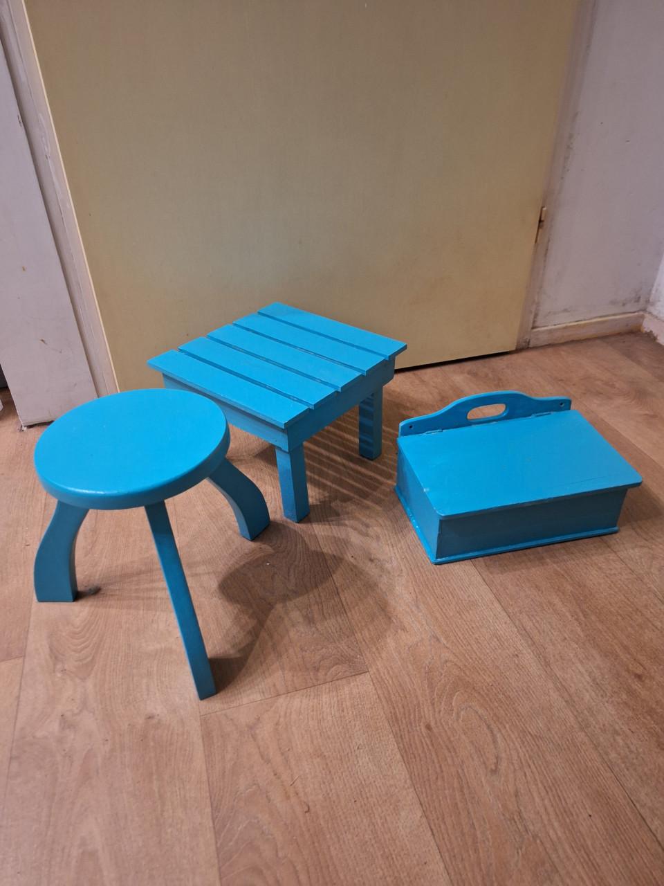 3 x turquoise