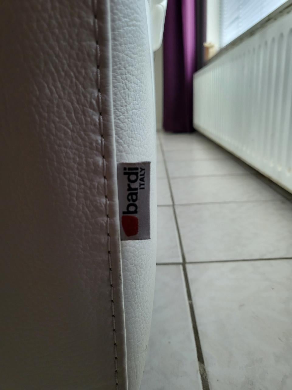Prachtige wit leren sofa