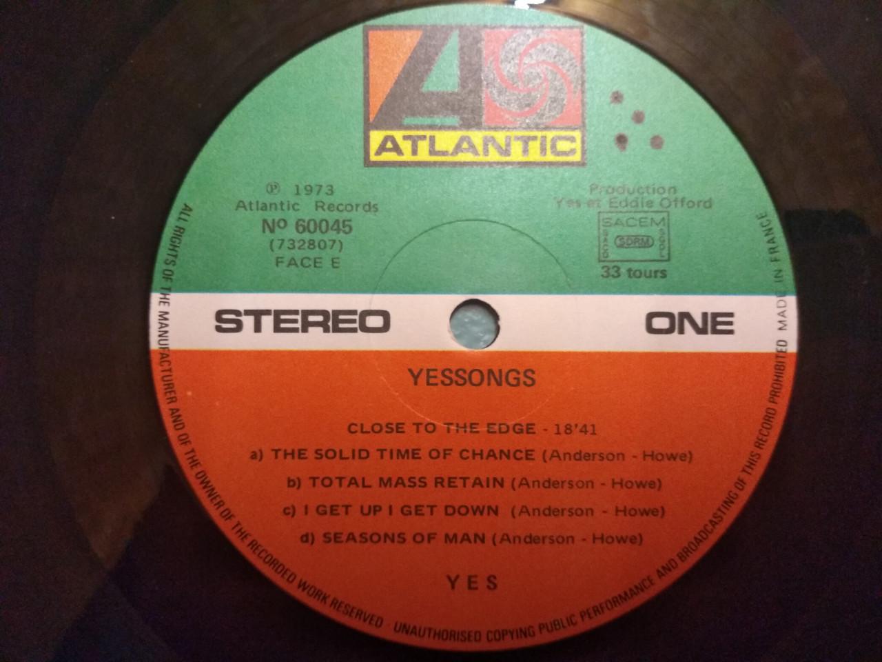 Te Koop  Lp  Yes – Yessongs