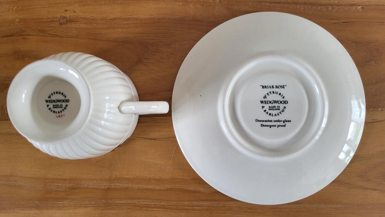 Wedgwood Briar Rose espresso kop en schotel