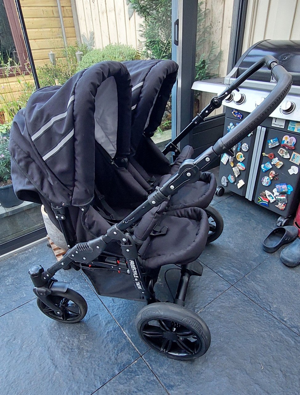 Dubbele kinderwagen