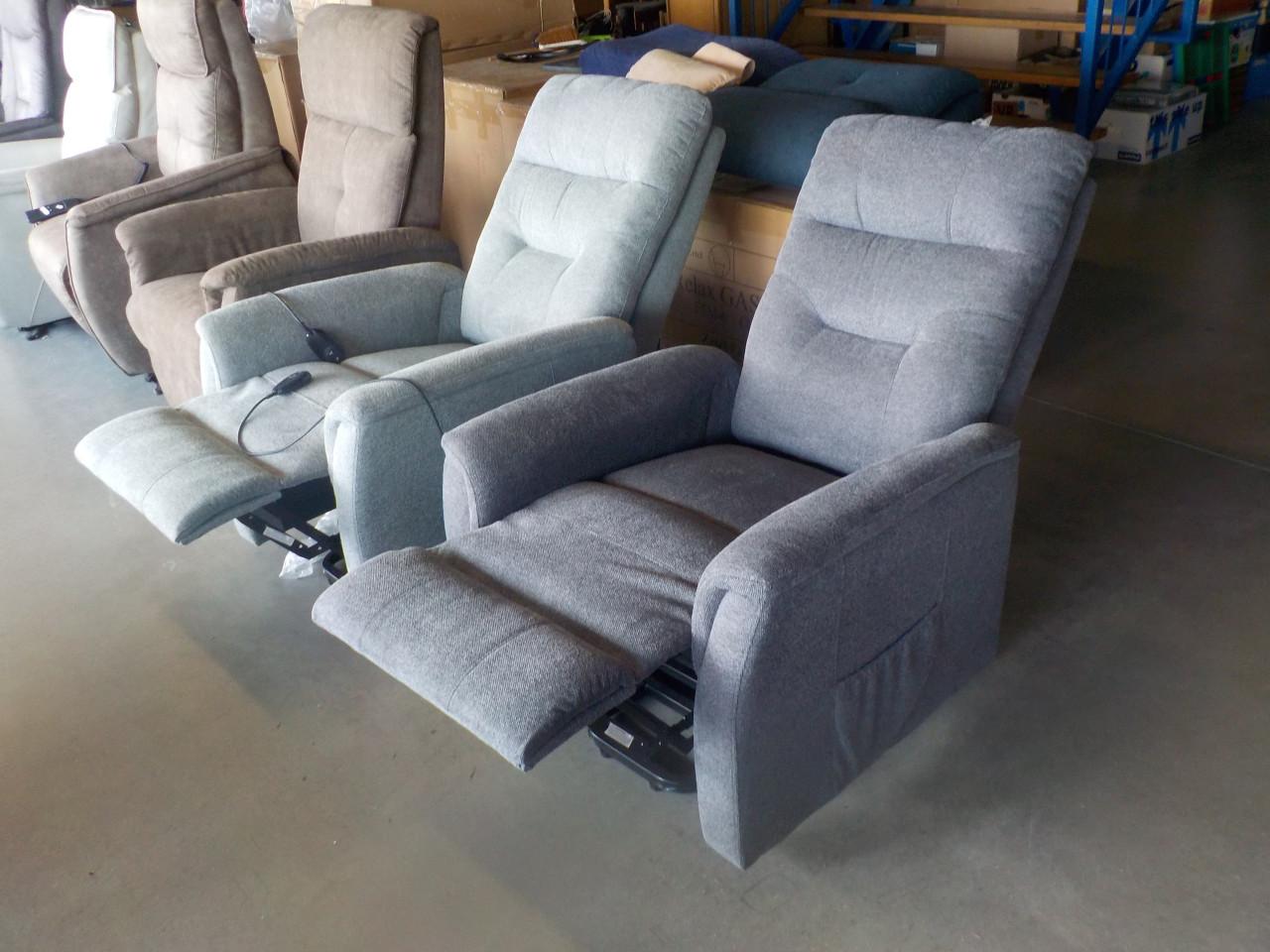 Nieuwe stoffen elektrische sta-op relax fauteuil SPECIALE AANBIEDING