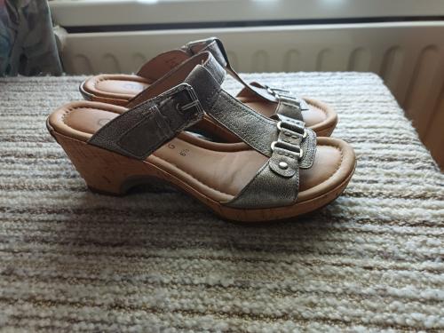 Gabor slippers zilver maat 40 zgan