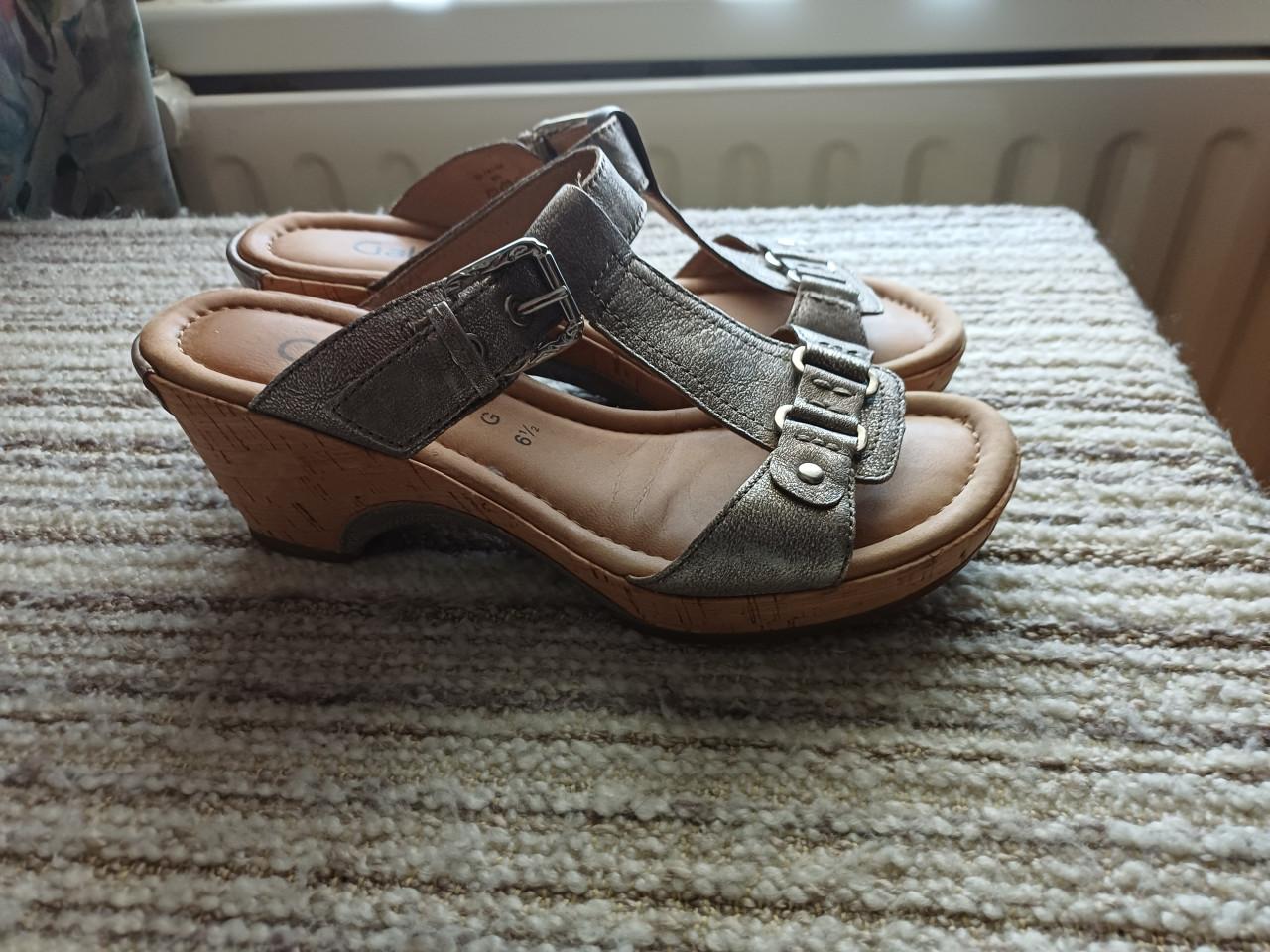 Gabor slippers zilver maat 40 zgan