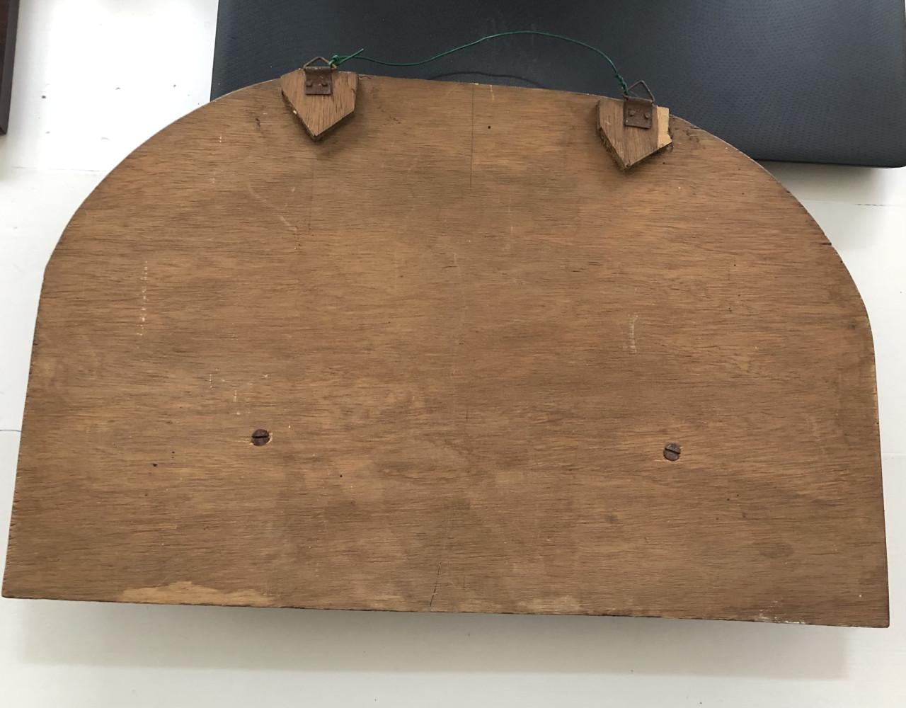 Zeer mooi oud brocante heilig tableau met Maria , Jozef en kind