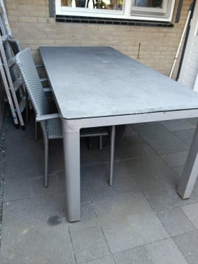 Grote tuin tafel