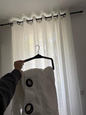 Witte inbetween gordijnen