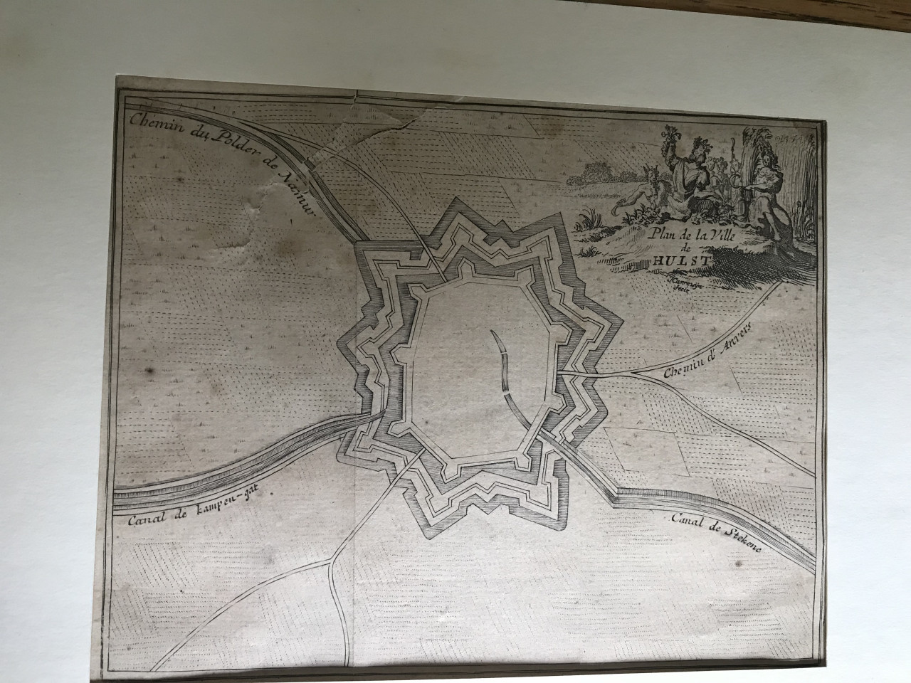Plattegrond Hulst 1769