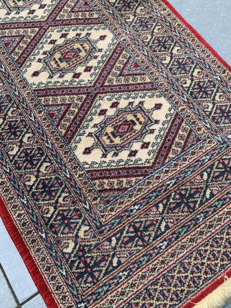 💐Super Schattig Handgeknoopt Vintage Vloerkleedje💐