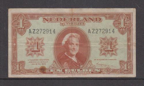 Nederland 1 Gulden 1945 type 06-1b