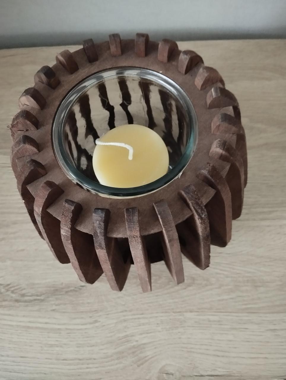 Windlicht met kaars Nieuw......