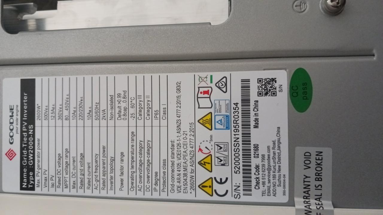 GoodWe omvormer zonnepanelen
