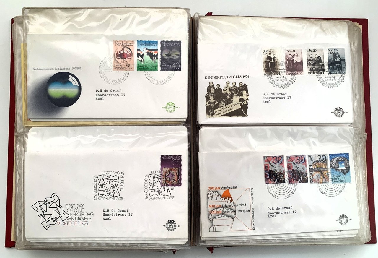 FDC Eerste dag enveloppen 1002 stuks