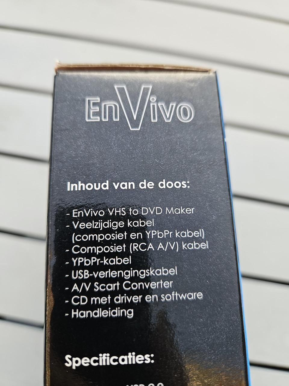 EnVivo VHS naar DVD Maker - Digitaliseer je oude films