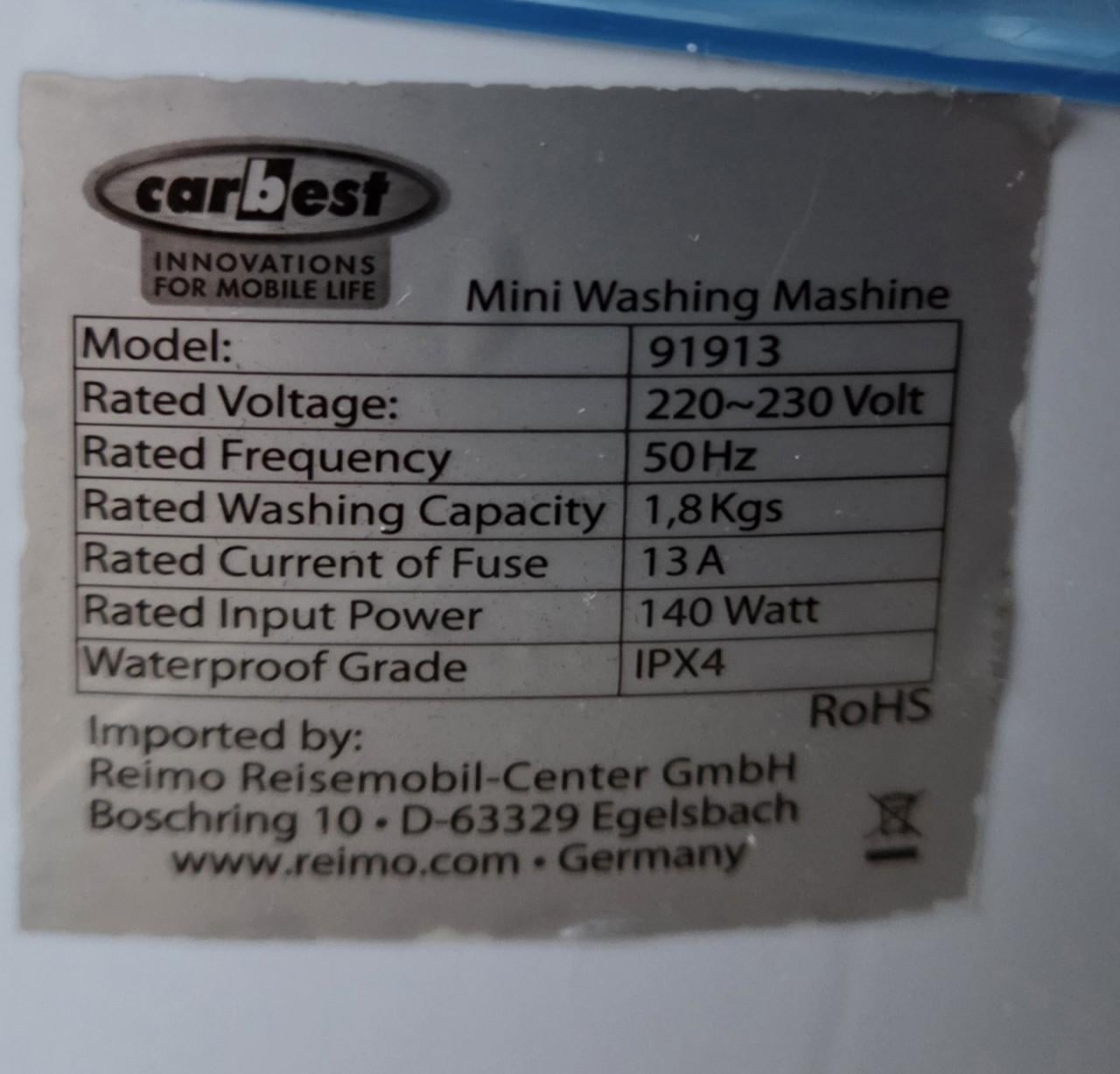 Camping Wasmachine