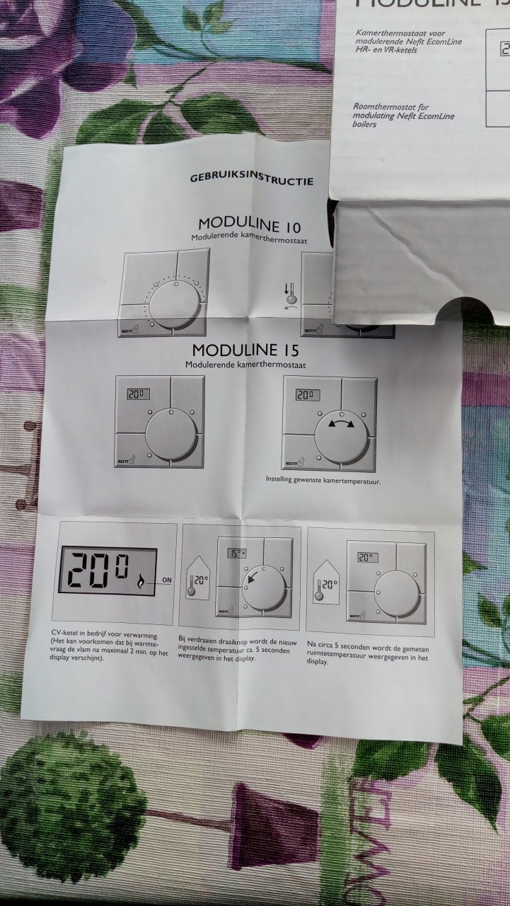 Nieuwe  Nefit Moduline 15 Kamerthermostaat