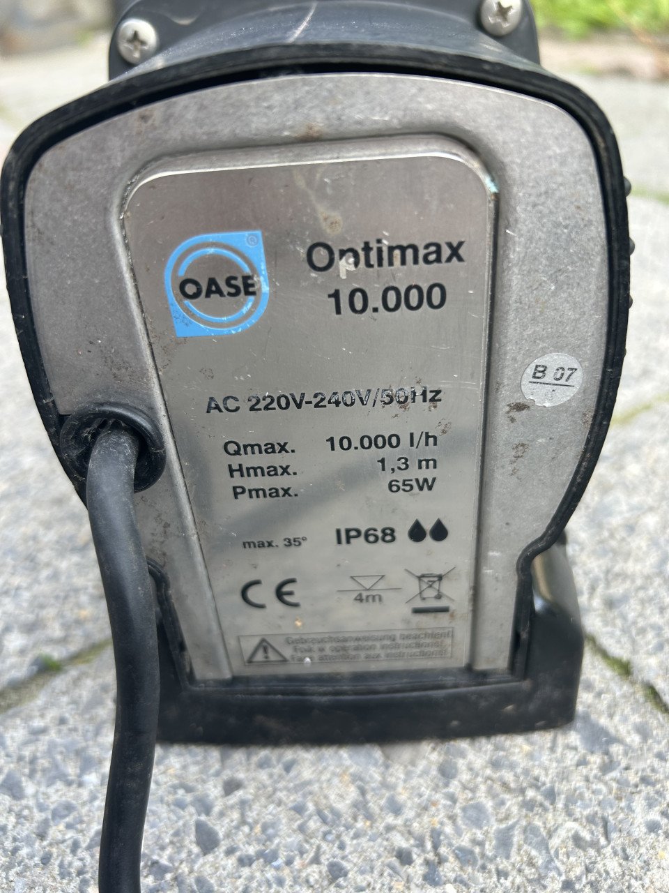 Te koop oase optimax 10000 sterke en zuinige Vijverpomp en 10000 lpu