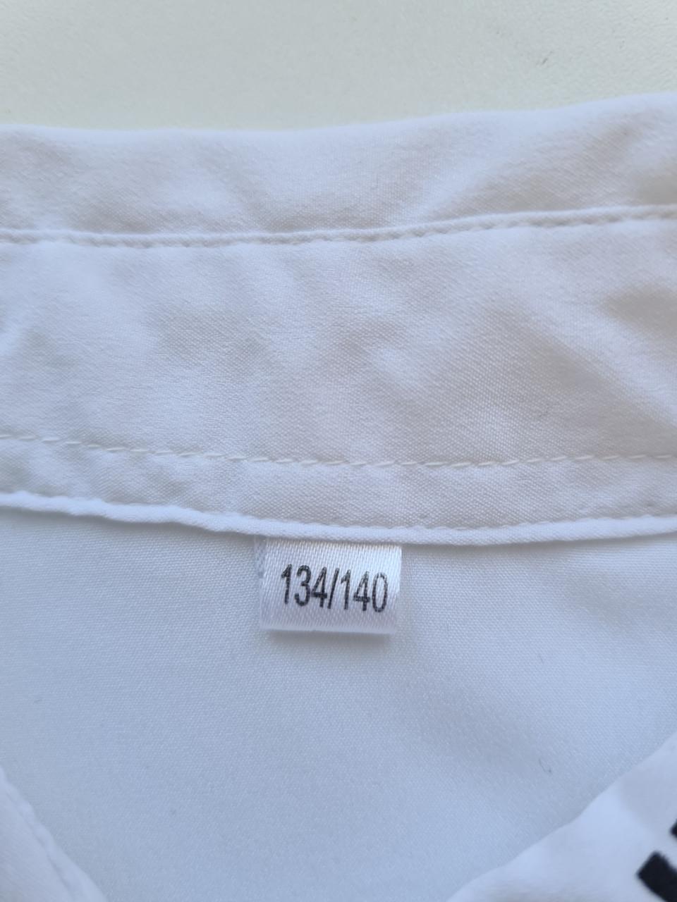 Mooi wit apart blousje met opdruk Girls Rules van Zeeman Maat 134-140