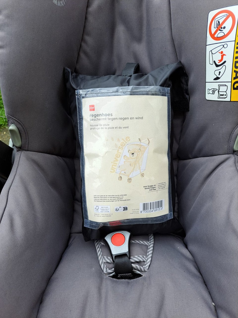 KInderwagen, buggy en maxicosi met regenhoes universeel