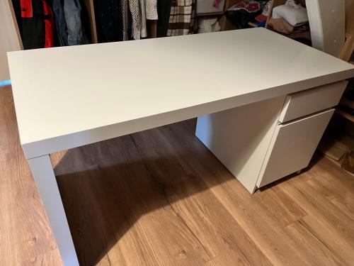 Ikea Malm Bureau wit