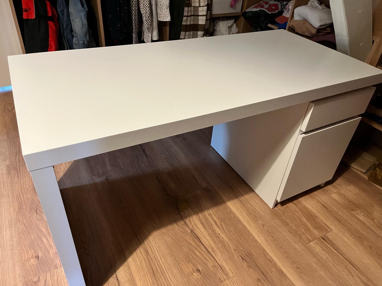 Ikea Malm Bureau wit