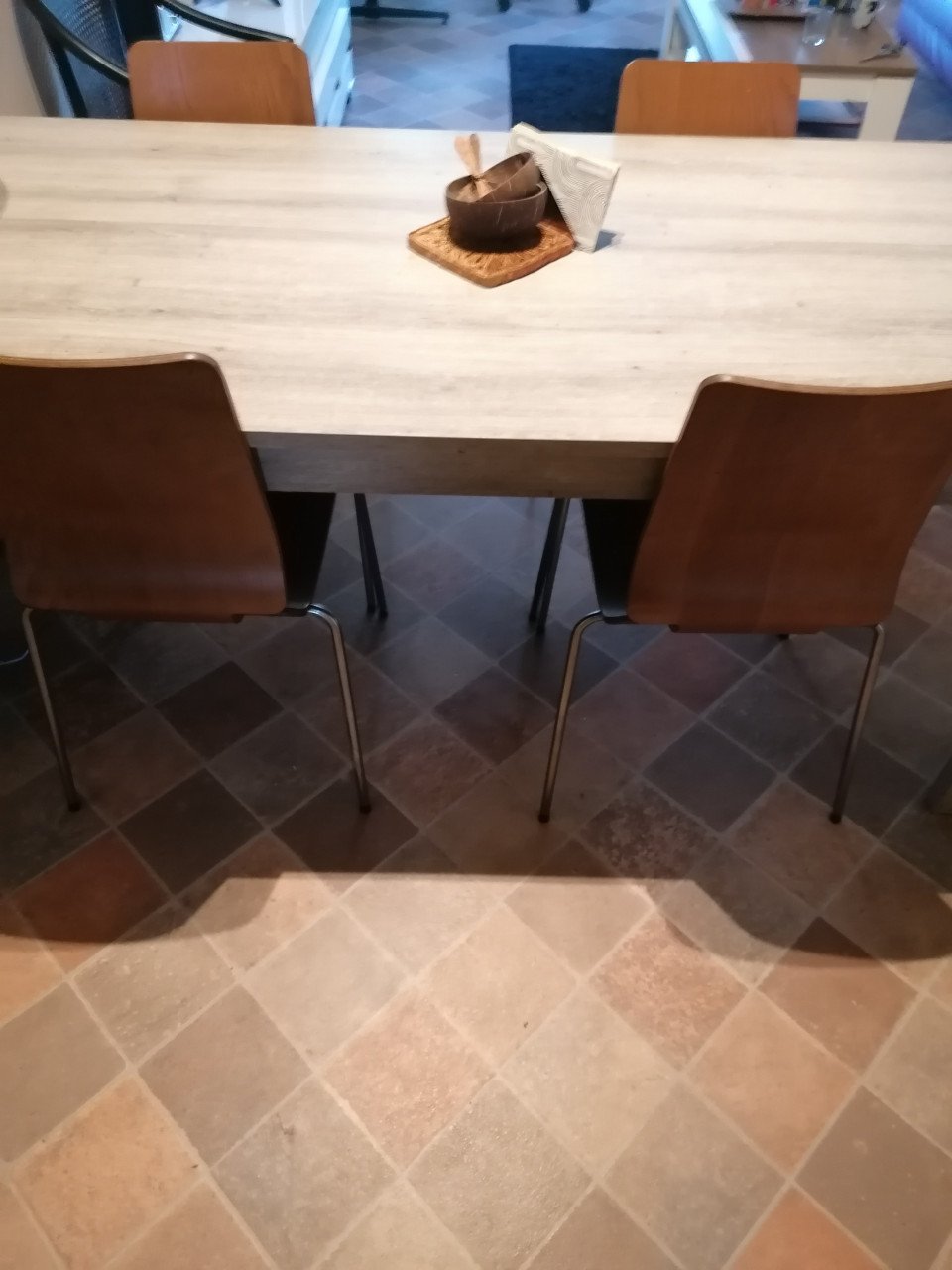 Eettafel met 4 stoelen