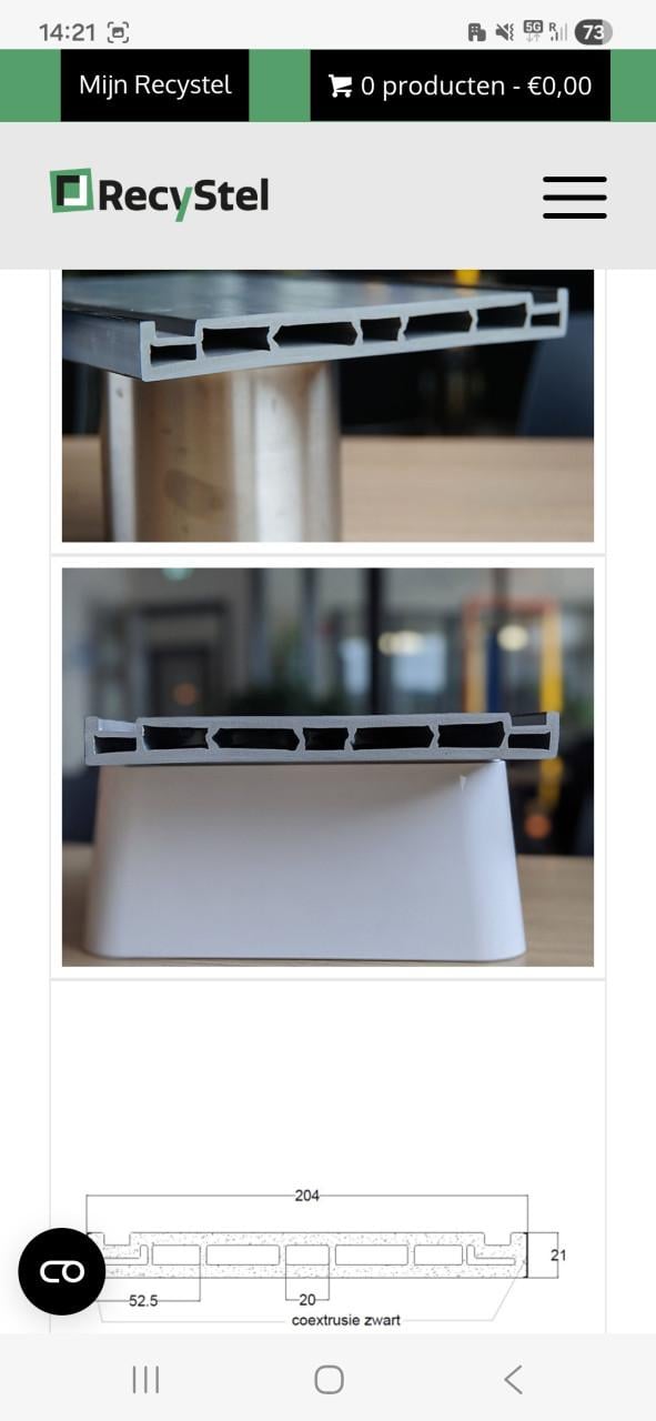 Kunststof stelkozijn R-2005