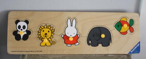 Houten puzzel nijntje