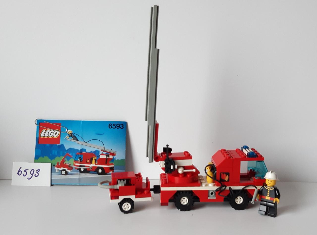 Lego Classic Town 6593: brandweer ladderwagen en pompwagen