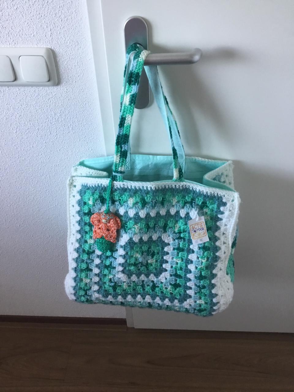 Grote gehaakte tas.