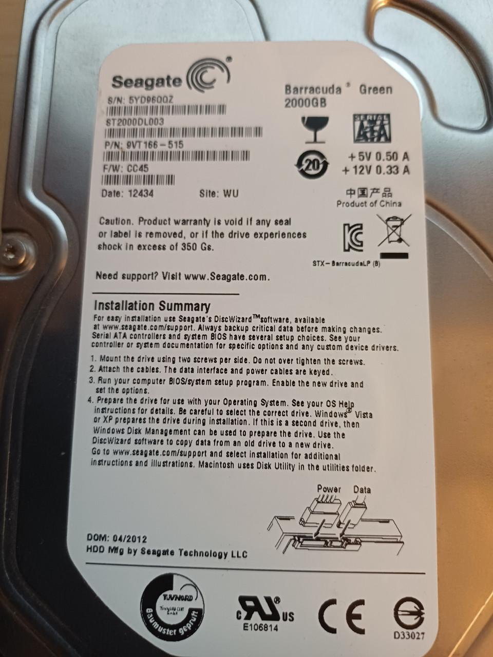 Verschillende hardeschijven