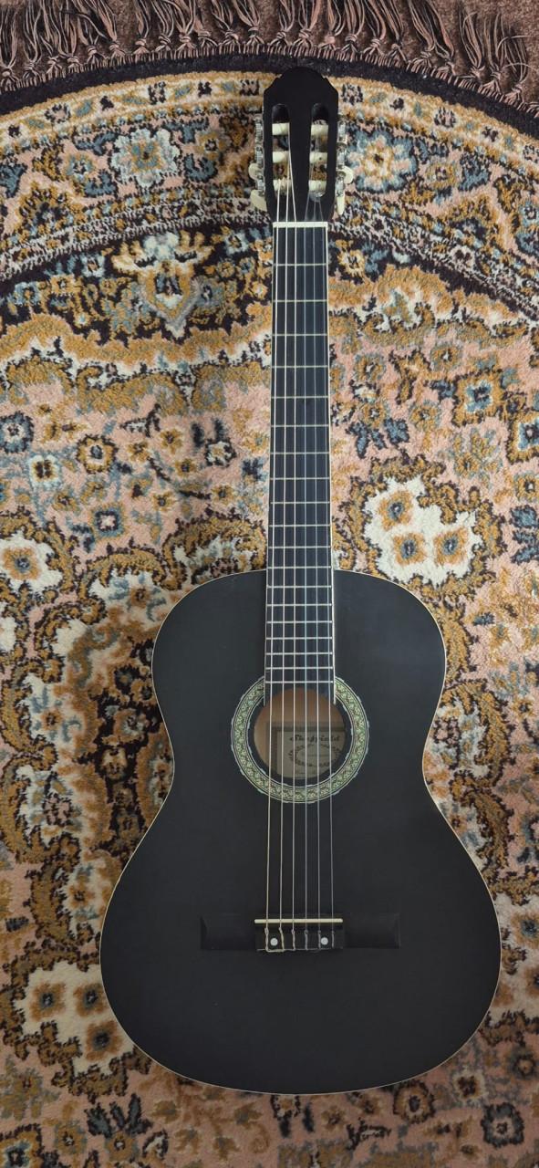 Klassieke gitaar Sheffield 6-delig set - Zwart - Incl. tas + tuner