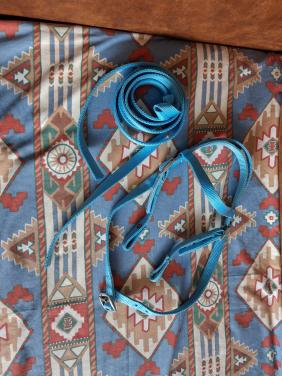 Western hoofdstel met teugels pony