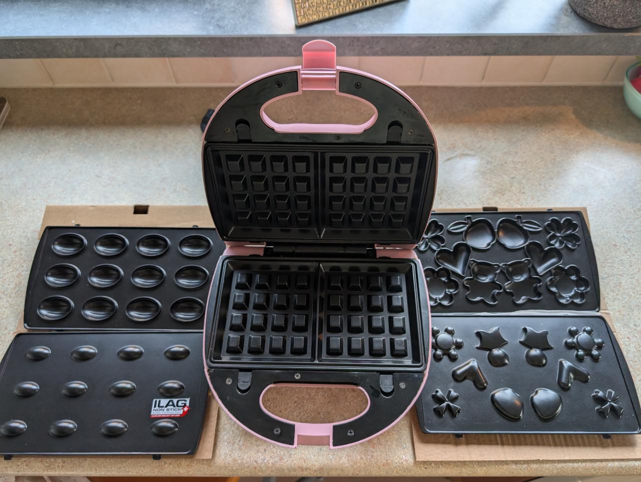Wafel ijzer met extra platen